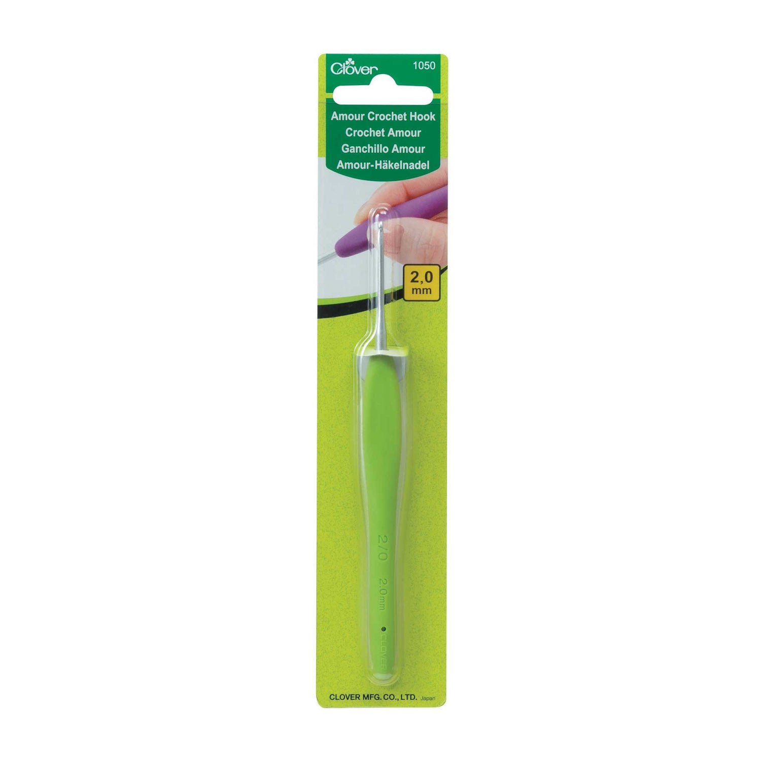 Clover Amour Crochet Hook Set - 9 Hooks Sizes: 2mm-6mm - Gift